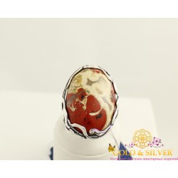 Серебряное кольцо Яшма 1337яш